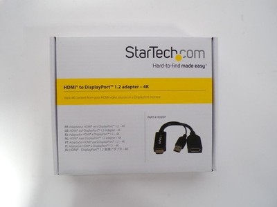 *New* StarTech HDMI To DisplayPort 1.2 Adapter - 4K 30Hz  HD2DP (J791)