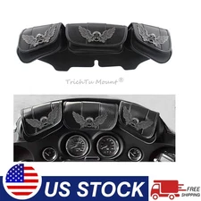 Windshield Saddle 3 Pouch Bag For Harley Touring Electra Street Glide 1996-13