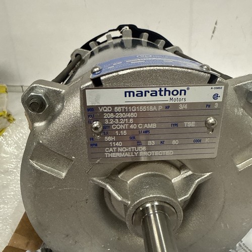 Marathon Motors - 056T11G15518A Direct Drive Motor 3/4 hP - Picture 2 of 4