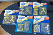 1991  MBL Kenner Starting Line UP  Baseball 6 different Players with coin