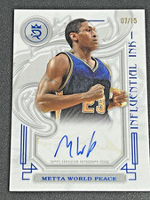 2024 Topps Influential Ink - Metta World Peace - Auto Pacers /15