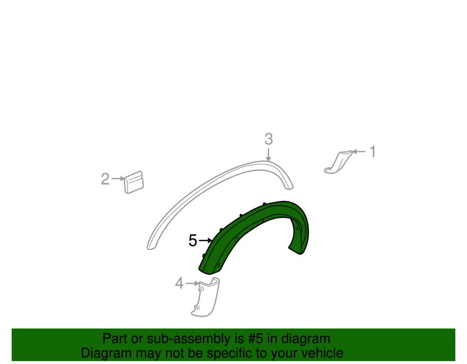 Guardabarros genuino GM 15034715 Foto 2 de 2