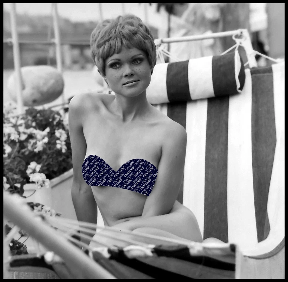 Serge Jacques - Négatif photo 6x6 N&B – Paris Hollywood – Nude Vintage - Photo 1/1