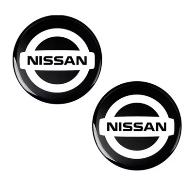 2 X for NISSAN REPLACEMENT REMOTE KEY FOB 14mm LOGO EMBLEM BADGE STICKER