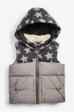 Next Boys Hooded Star Grey Gilet Size: 4-5 years BNWT