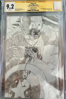 Seige #1 Virgin Sketch Comic CGC 9.2 Signed by Joe Quesada Print Run 370 Copies