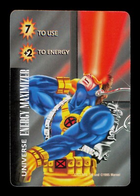 Cyclops Energy Maximzer  Marvel Over Power 1995 Trading Card TCG CCG