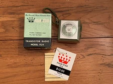 Vintage Four Star Transistor Radio FS-9 Original Box
