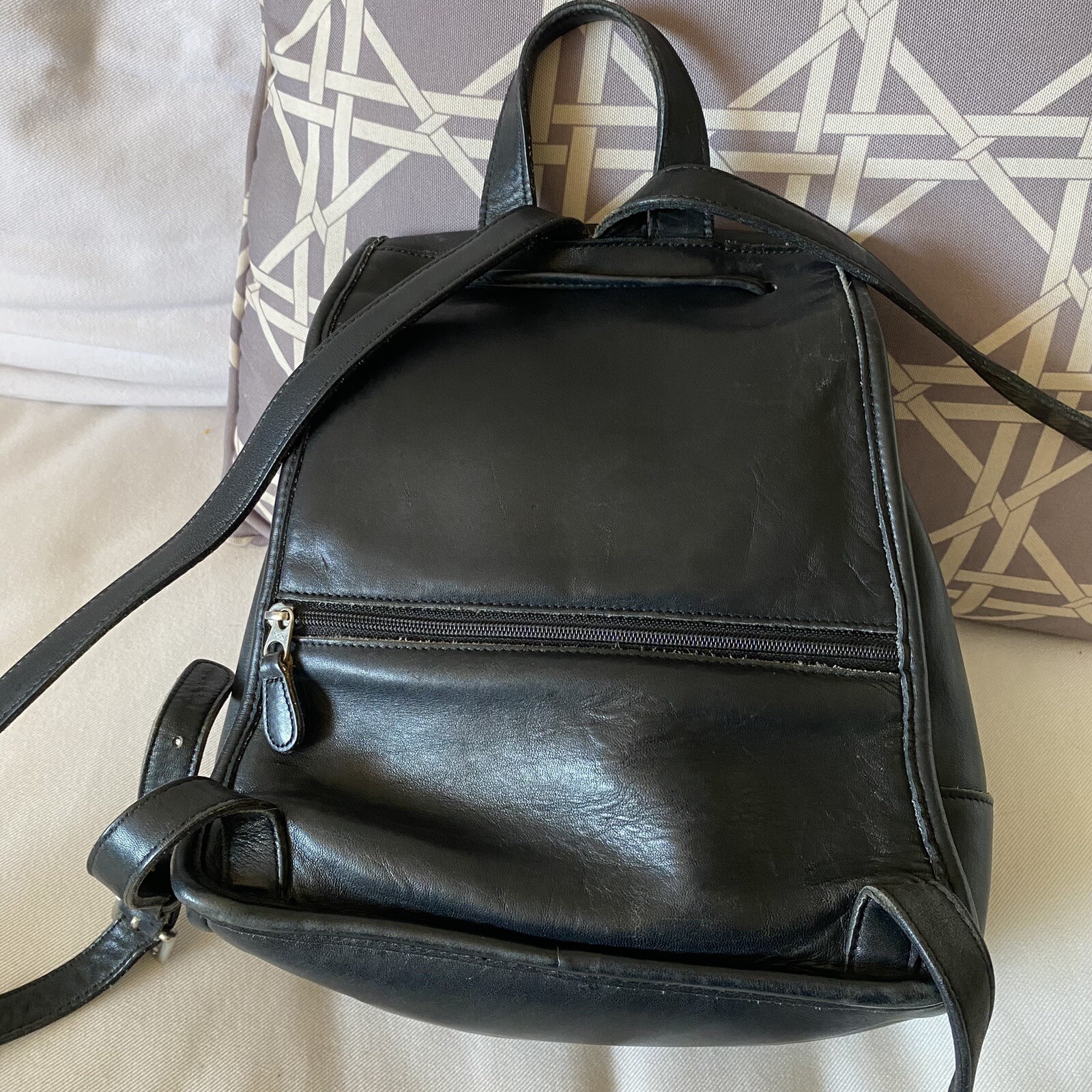 Coach Vintage Backpack Black Leather Purse 9791 eBay