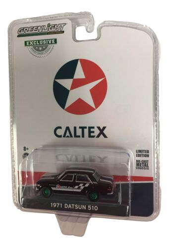 Greenlight 1:64 1971 Datsun 510 Caltex (Hobby Exclusive) CHASE - Afbeelding 1 van 1