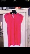 Robe de plage en crochet fuschia Antigel Lise Charmel T 38