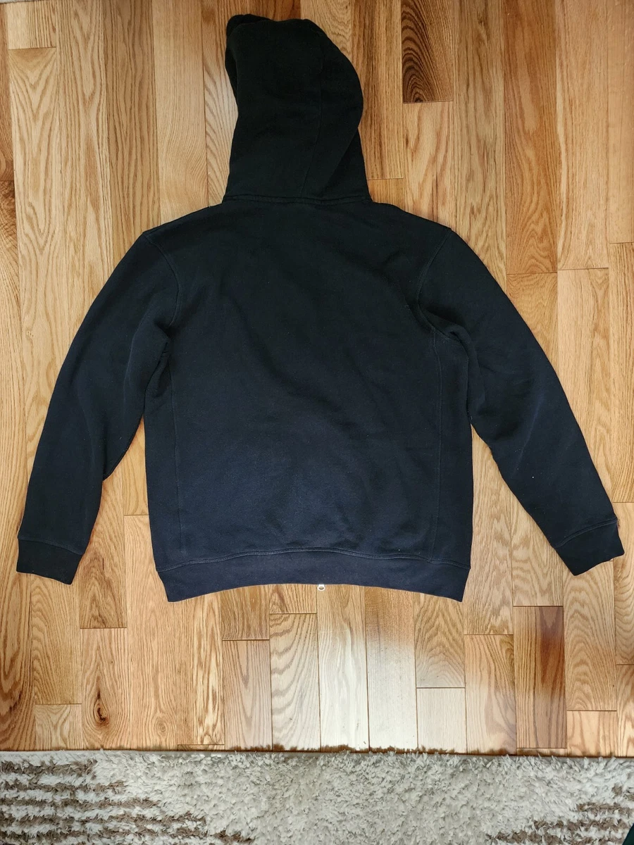Zara Men’s Blue Cotton Blend Zip Up Hoodie Size L large
