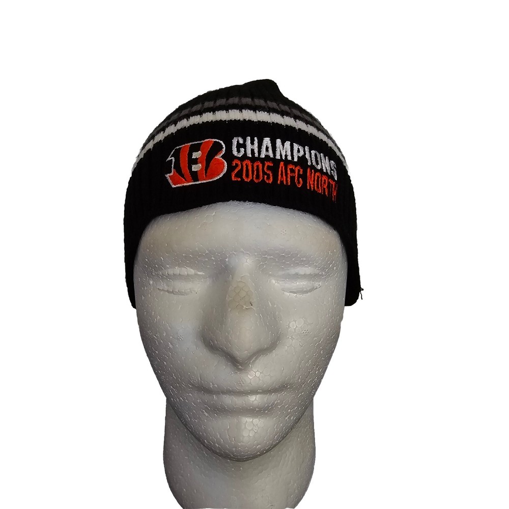 Cincinnati Bengals Beanie Skull Cap 2015 AFC North Champions NFL Black