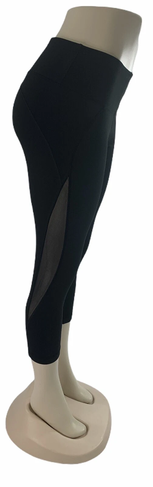 yogalicious mesh cutout cropped gym yoga leggings