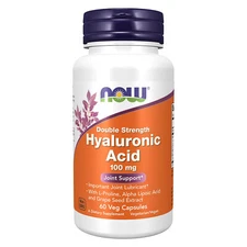 NOW FOODS Hyaluronic Acid Double Strength 100 mg 60 Veg Capsules