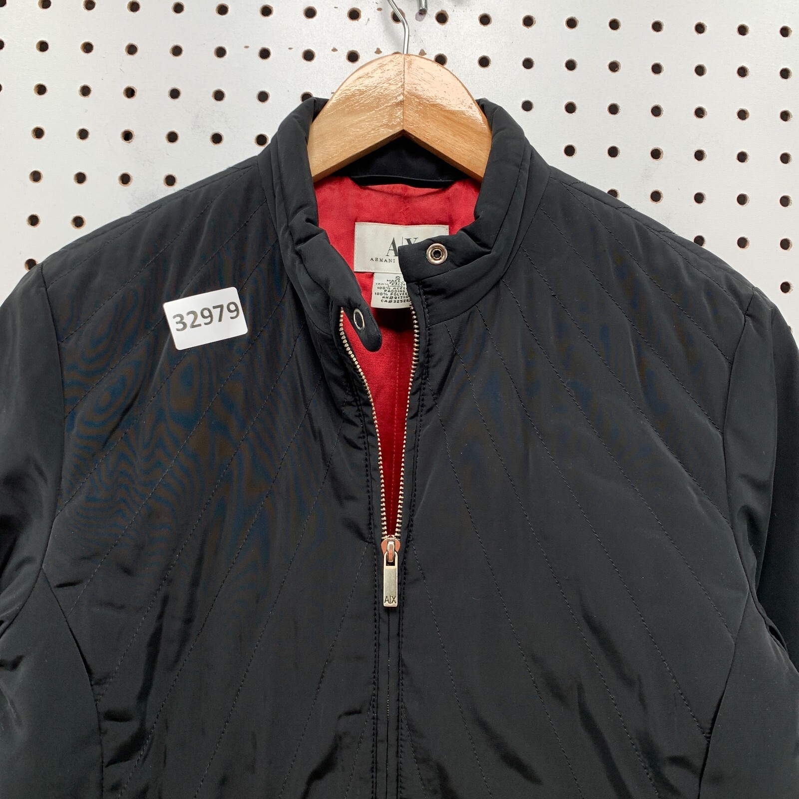 Armani Exchange Black Basic Jacket Womens Small D… - image 9