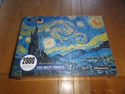 MISITU Puzzle 2000 Teile (neu versiegelt) Sternennacht von Vincent Van Gogh