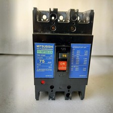 MITSUBISHI NO-FUSE BREAKER NF100-CS 75AMP 3POLE 220V-AC 25KA