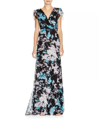 Size 2 DVF Melania Floral Maxi Dress | eBay