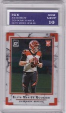 JOE BURROW 2020 ROOKIE CARD Donruss Optic RARE ELITE SERIES $$ RC GEM MINT 10!