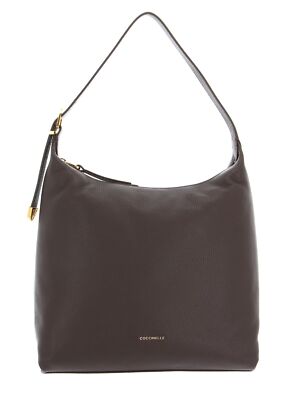 COCCINELLE Coccinelle Gleen Handbag Grained Leather Schultertasche Tasche Coffee