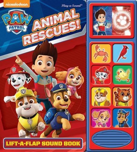 Nickelodeon PAW Patrol: Animal Rescues! Lift-A-Flap Sound Book by PI Kids ...