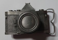 USA Bergamot Brass Camera Belt Buckle 1979 M-85 Awesome Rare Fun Collectible W W