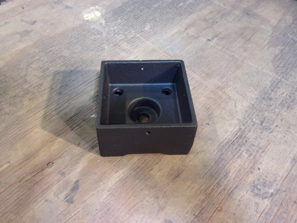 Post Base, Anchored 4x4 Heavy Cast Aluminum, Black, MADE IN THE USA - Image 2 of 4