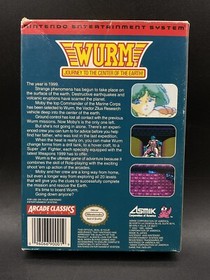 Wurm: Journey to Center Earth NES Nintendo 1991 VGC CIB In PLASTIC CASE Tested