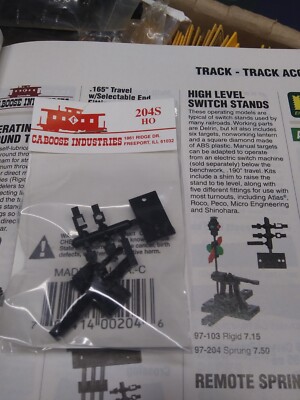 HO High Level Switch Stand 204S Caboose Industries Ground Throw NIB