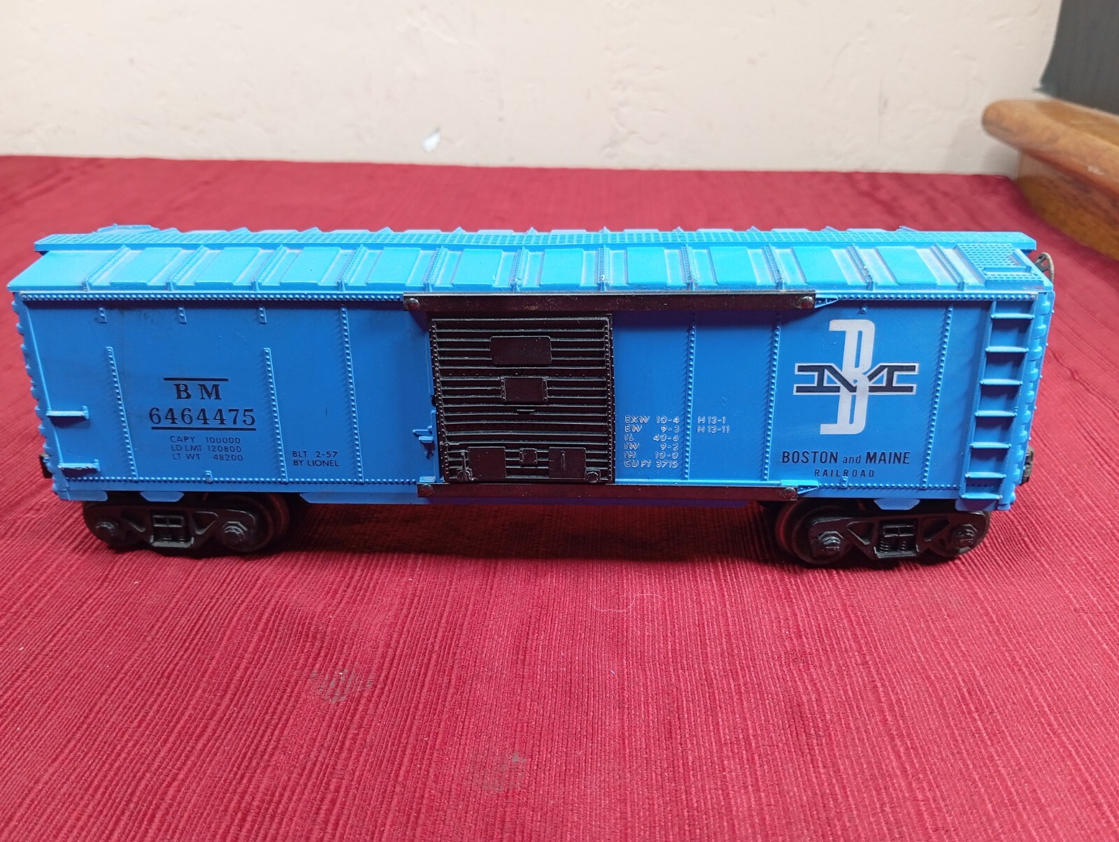 LIONEL 6464475 O Boston and Maine BM Box Car eBay