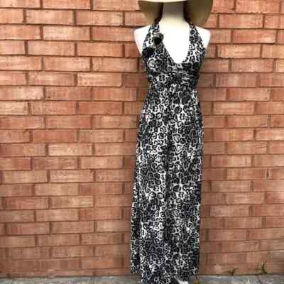 criss cross halter neck maxi dress Zone Planet | Backless Crisscross Halter Neck Split Maxi Dress