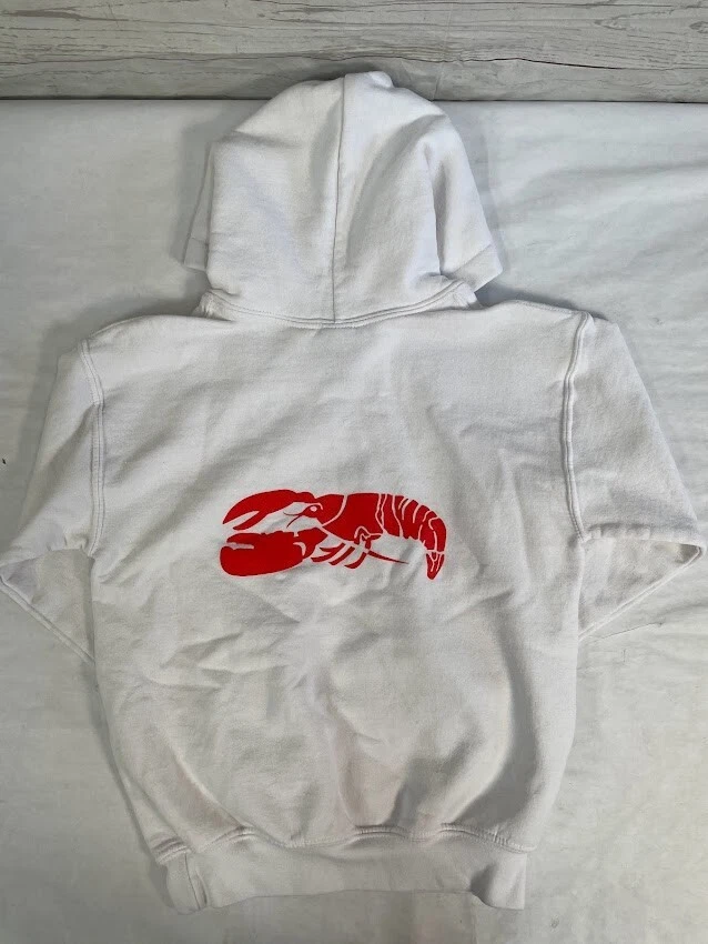 Gildan Heavy Blend White Hoodie Pullover Size S Youth - Image 2 of 4
