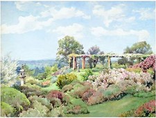 Garden Landscape A. Parsons Tile Mural Kitchen Wall Backsplash Marble Ceramic