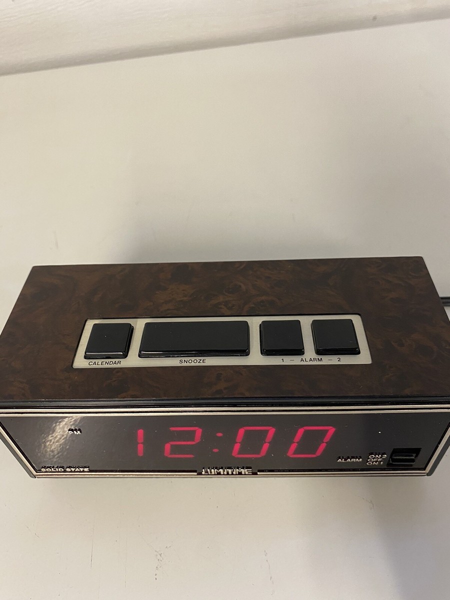 Vintage LUMITIME Alarm Clock Model SS-4 Tamara Electronics Japan