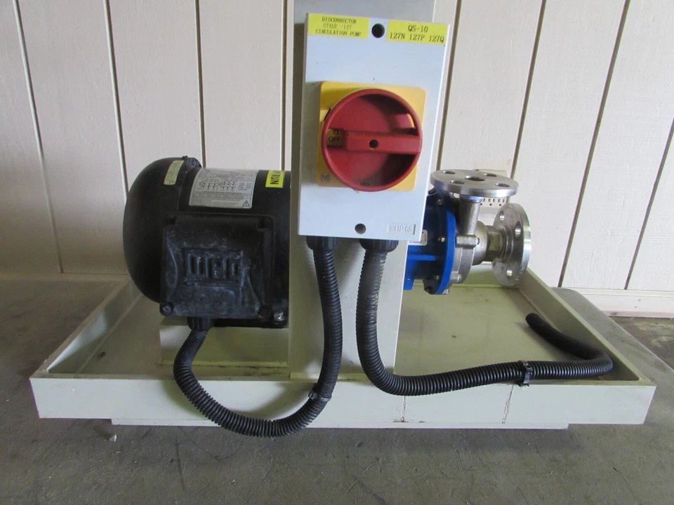 SERFILCO P-51-0114-FL , 316 SS, PUMP &MOTOR, 3/4" ,3ph, 230/460 Volt, 0.75hp - Image 4 of 4