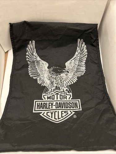 Vintage Harley Davidson motorcycle cover bag pouch Silver Eagle Logo 14”x20”