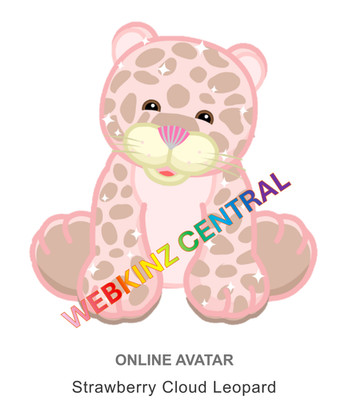 Webkinz Classic Strawberry Cloud Leopard *Code Only* (~messaged~)