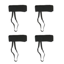 2 Pairs  Fin Savers, Leashes, Tethers, Dive, Swim, Flippers, Ankle Straps, Black
