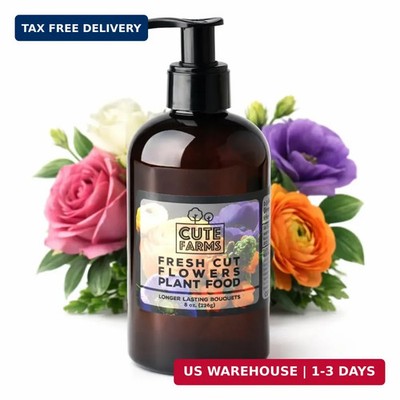 Fresh Cut Flower Food for Longer Lasting Blooms | Gentle Plant Food Concentrate