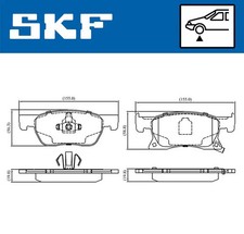 Bremsbeläge VKBP 80291 A SKF für OPEL ASTRA K ASTRA K Sports Tourer