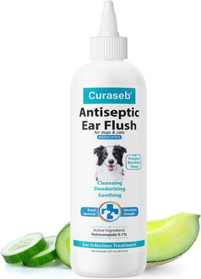 Curaseb Dog Ear Infection Treatment Solution   Soothes Itchy & Inflamed Ears   C