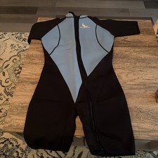 Dive Master Neoprene Scuba Surf Dive Suit. Sz L Blue And Black Short Style