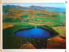 France Tourism Poster 1979 LAC PAVIN Auvergne