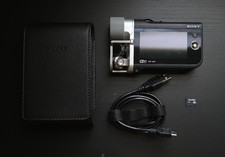 Sony HDR-MV1 Handycam HD Handheld Camcorder Black/Silver Wi-Fi MicroSD
