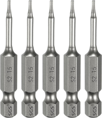 5 Stück T5 Torx Bit Set Schraubendreher Bitsatz 1/4 Zoll Sechskantschaft 50mm La