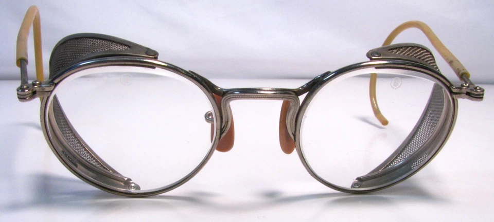 Gafas de seguridad de colección A/O Full-Vue gafas con caja protector lateral malla metálica Steampunk Foto 2 de 4