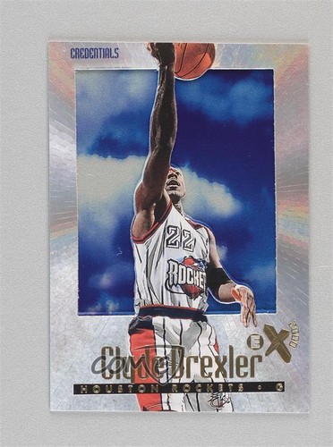 Clyde Drexler [Credentials] #24 1996 Skybox E-X2000 card
