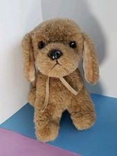 Vintage Russ Berrie Puddles Soft Plush Puppy Dog Stuffed Animal 9" Item 332