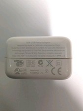 Apple 10W USB-A Power Adapter Charger for iPhone iPad iPod A1357 - WORKS GREAT